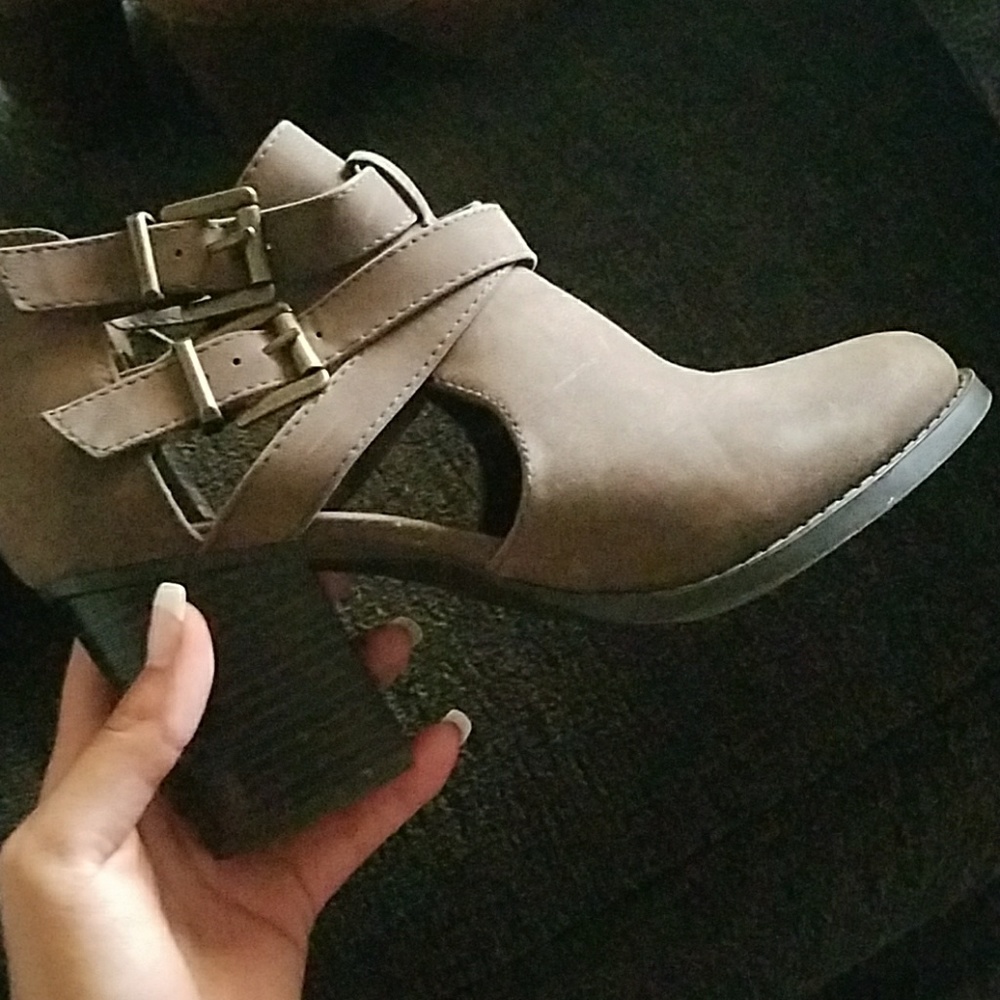 Brown booties